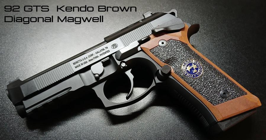 Beretta 92 GTS diagonal magwell Samurai Edge grips